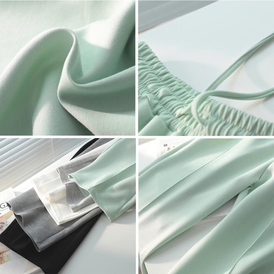 ワイドパンツ | スウエットパンツ 脚長 ストレートパンツ