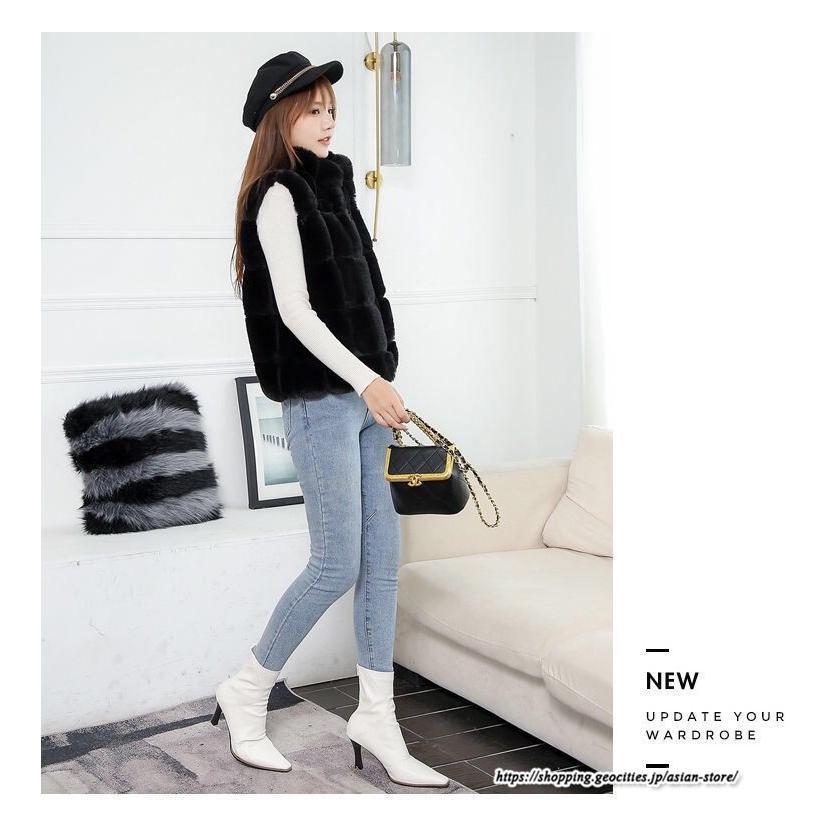 ベスト | ボリュームフェイクファーファー毛皮レディース 冬 フェイクファー 毛皮コート アウター ノースリーブ ふわふわ ジレ 前開き 秋冬