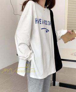 tシャツ・カットソー | カットソー レディース 長袖 春 Tシャツ レディース ゆったり ラウンドカット トップス 丸首 韓国ファッション 通勤通学 20代30代40代50代 カジュアル 夏物 快適