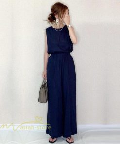 セットアップ | レディース 夏新作 無地 薄手 ワイドパンツ キャミソール ノースリーブ 薄手 上下セット ロングパンツ ガウチョパンツ ルームウェア 可愛い