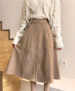 フレアスカート | ミモレ丈スカート ボトムス スカート 女性 スカート 春秋冬 レディース ファッション 後ろウエストゴム