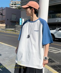 Tシャツ | 夏新作 メンズ Tシャツ 半袖 切り替え カジュアル シンプル カットソー 半袖トップス お出かけ クルーネック 日常感 メンズゆったり