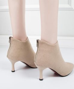 ショートブーツ | レディース 美脚 靴 ブーツ シューズ 通勤 韓国 ハイヒール OL