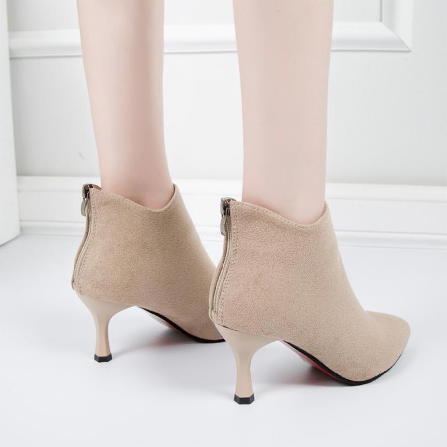 ショートブーツ | レディース 美脚 靴 ブーツ シューズ 通勤 韓国 ハイヒール OL