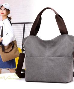 女性用バッグ | ショルダーバッグ レディース 斜め掛け A4 大きめ 肩掛け トートバッグ ハンドバッグ 大容量 エコバッグ 収納 シンプル キャンバス 丈夫 カジュアル 通学 通勤