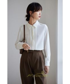 シャツ・ブラウス | ブラウス レディース 長袖 50代 白 シャツ ゆったり トップス きれいめ フォーマル 上品 フェミニン 高品質 20代 30代 お出かけ シフォン 通勤 OL 40代