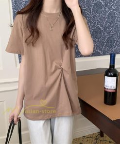 tシャツ・カットソー | Tシャツ カットソー トップス レディース 半袖 無地 春夏新作 オフィス おしゃれ クルーネック シンプル コーデ きれいめ 着痩せ 快適 20代30代40代50代 着回し