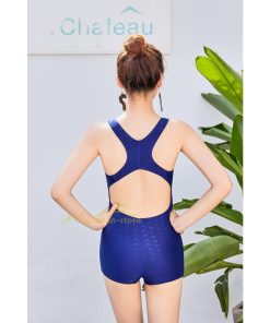 水着 | フィットネスレディース 競泳ワンピース スイムウェア オールインワン 練習用 インナー付 キャップ付 温泉20代30代40代50代 体型カバー 上品