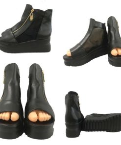 サンダル | オープントゥ ブーツレディース 歩きやすい 厚底疲れない