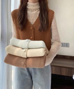 ニット・セーター | ニットベスト Vネック レディース ジレ