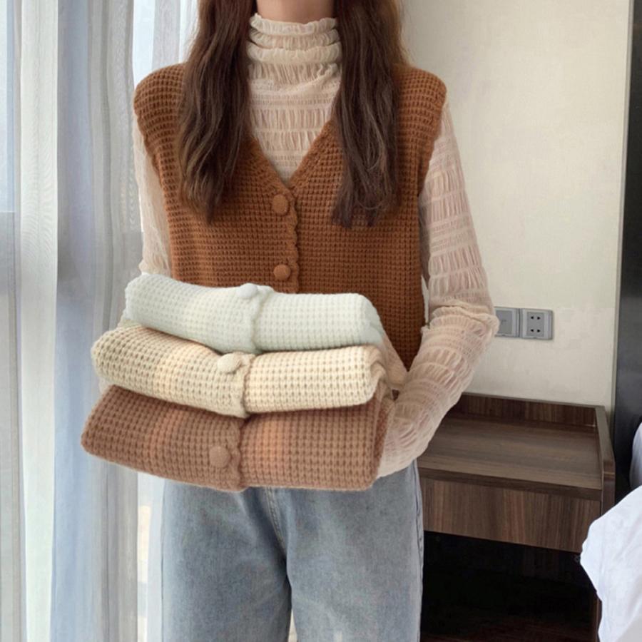 ニット・セーター | ニットベスト Vネック レディース ジレ