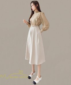 スカート | ロング丈 ボトムス レディース デイリー 上品 20代30代40代50代 カジュアル 通勤通学 お出かけ 着痩せ 夏物 韓国風 エレガント 体系カバー