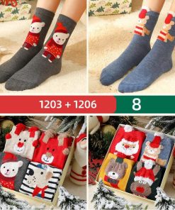 日用雑貨 | 靴下 ソックス 8足セット あったかソックス 冬用ソックス クリスマス ルームソックス プレゼント ギフト ボックス 防寒 レディース 冷え取り 保温 冷え症