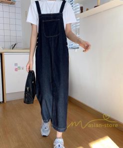 オーバーオール サロペット | レディース レディス ボトムス ジャンバースカート サロペット ロング丈 無地 20代30代40代 ワンピース デニムワンピース 体型カバー 2021 ゆったり ロング