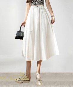 スカート | ハイウエスト ロングレトロ Aライン女性 ボトムス 春秋 夏 お洒落 カジュアル 20代30代40代 通勤 2022 エレガント