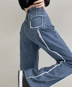 デニム | ワイドパンツ ハイウエスト 脚長