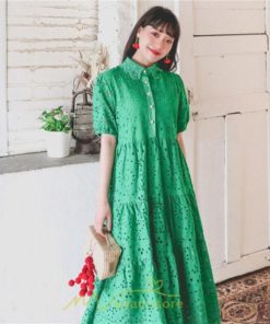 マキシ | リゾートワンピ ビーチウェア リゾート ワンピース レース 夏 秋 大人可愛い リゾート お出かけ 愛されコーデ 流行 お茶会 半袖 女子会 ダンス 学園祭 撮影会