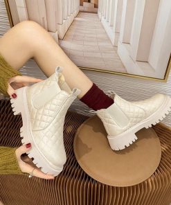 ショートブーツ | 韓国 サイドゴアブーツ ショート 暖かい