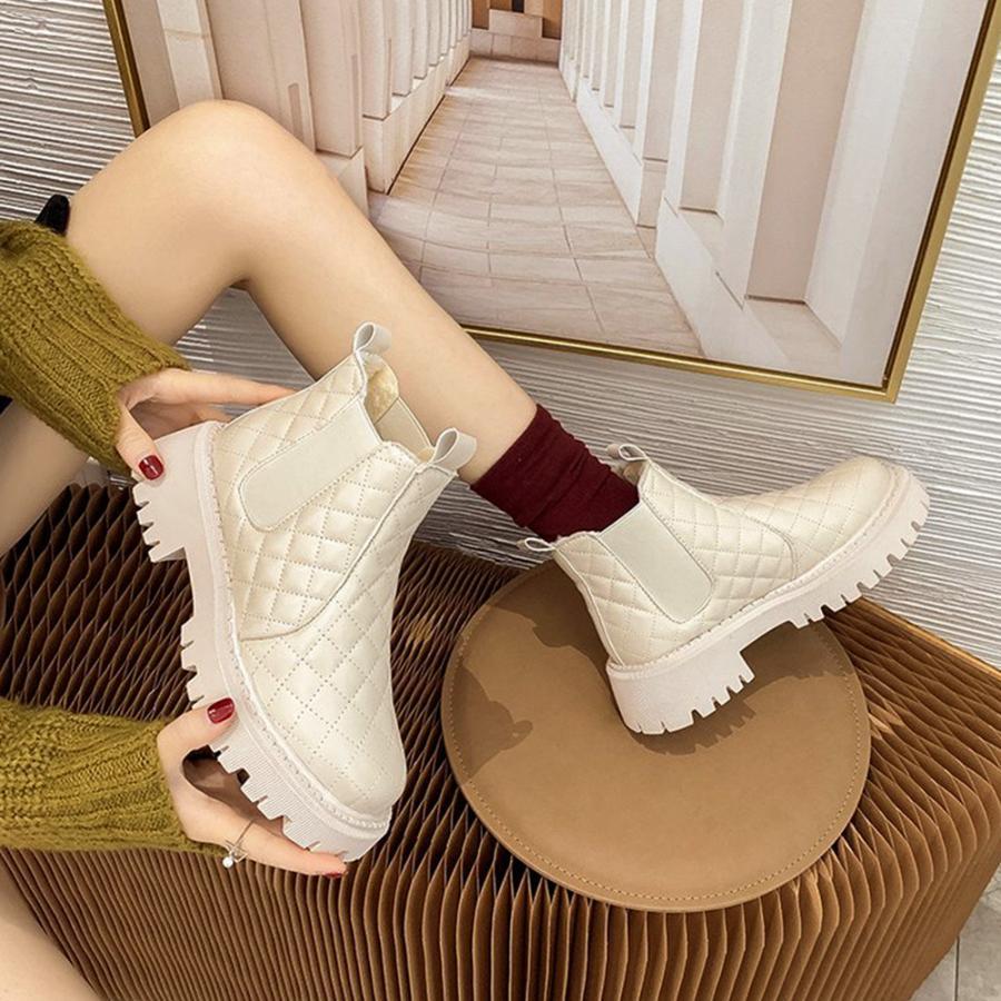 ショートブーツ | 韓国 サイドゴアブーツ ショート 暖かい