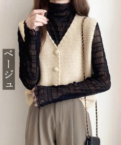 ニット・セーター | ニットベスト Vネック レディース ジレ