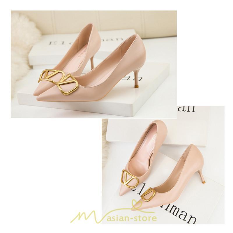 パンプス | ハイヒール 黒 ブラック ベージュ つや消し ヒール レディース ピンヒール ポインテッドトゥ セクシー 可愛い 高め OL 6センチ9.5センチ 通勤 女性