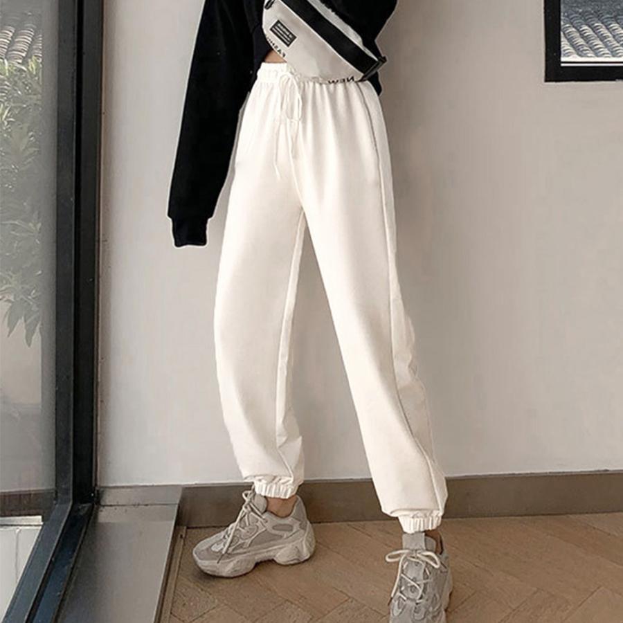 サルエルパンツ | ロングパンツ カジュアル 無地 ウエストゴム ヨガウェアパンツ レディース 韓国 スウエットパンツ
