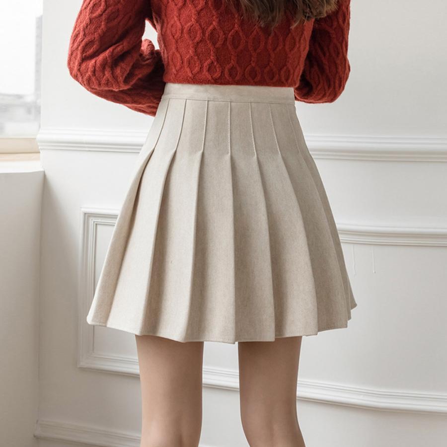 ミニスカート | プリーツハイウエスト韓国