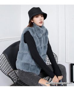 ベスト | ボリュームフェイクファーファー毛皮レディース 冬 フェイクファー 毛皮コート アウター ノースリーブ ふわふわ ジレ 前開き 秋冬