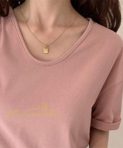 tシャツ・カットソー | Tシャツ ティーシャツ トップス カットソー レディース 春 夏 半袖 無地 綿 スリット 20代30代40代50代 お出かけ 体型カバー 通勤通学 着回し カジュアル 上品