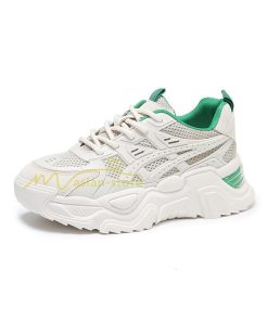 スニーカー | レディース 白 ダッドレディース 厚底 身長アップ ランニングシューズ 通気 厚底シューズ 厚底ダッドスニーカー 軽量 美脚 歩きやすい