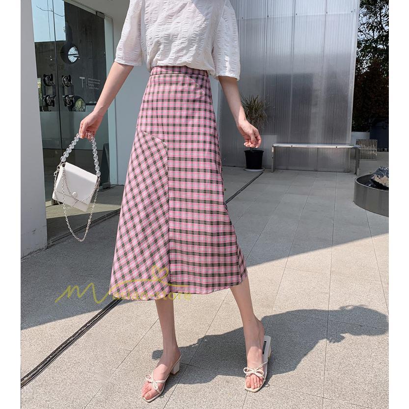 スカート | ボトムス レディース きれいめ 40代 30代 春秋 ロング丈 おしゃれ カジュアル 無地 通勤 OL 韓国風 チェック柄 通学 リゾート 着痩せ 20代 お出かけ