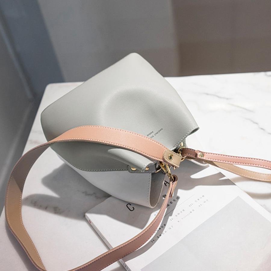 ショルダーバッグ | バケツバッグ レディース バイカラー