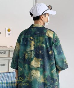 シャツ | ライトアウター メンズ メンズサマープリント カッコウイイ 夏服 新作 カジュアル レトロ風 上品 ワイドゆったり 大きいサイズ