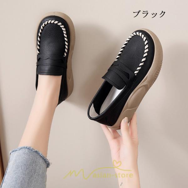 ローファー | パンプス レディース 痛くない 歩きやすい ローヒール カジュアル 春 夏 秋 冬 履きやすい 韓国風 人気 通学 通勤 可愛い お出かけ