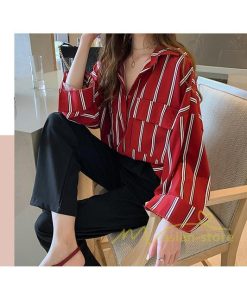 在庫ある | 短納期シャツレディースブラウス ビジネスカジュアルゆったりシャツトップス フォーマルシャツ オフィスブラウス ストライプ 薄手 通学通勤 春夏衣装 着痩せ