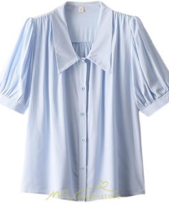 シャツ・ブラウス | ブラウス 半袖 レディース シャツ おしゃれ トップス レトロ オフィス 通勤 夏コーデ シンプル Vネック 上品 華奢見え 20代30代40代 着痩せ エレガント