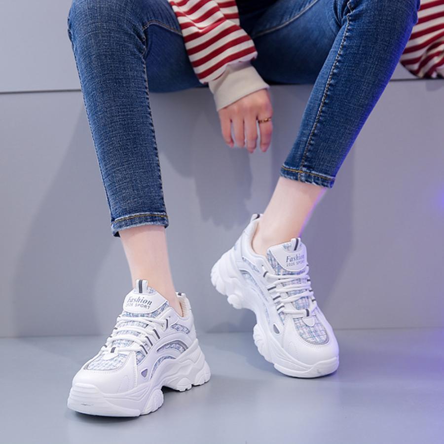 シューズ | ダッドスニーカー レディース 韓国風厚底