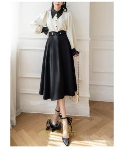 スカート | フレア ロング丈 膝丈 レディース フレアAライン 送料無料 通勤 通学 オフィス ビジネス フェミニン キレイめ お出かけ OL オシャレ