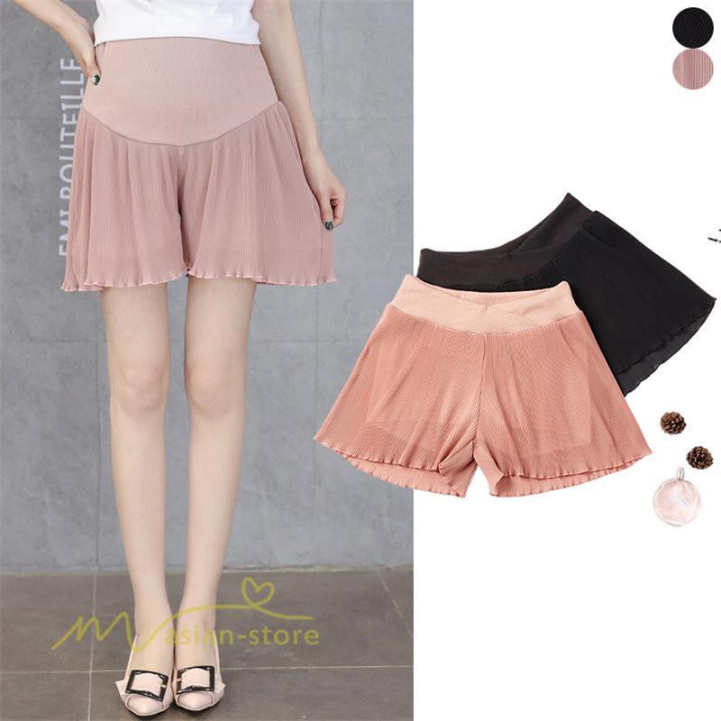 ショートパンツ | パンツ マタニティパンツ ハットパンツ マタニティウェア 可愛い ショート丈 夏 サマーパンツ 着痩せ マタニティウェア ソフト ウエスト調整 上品 ゆったり