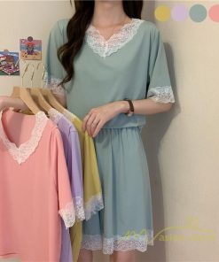 パジャマ　ルームウェア | パジャマ レディース 夏 半袖 ルームウェア 涼しい 部屋着 ナイトウェア 寝間着 柔らかく軽い薄手の快適Tシャツパジャマ 部屋着 薄手パジャマ 上下セット