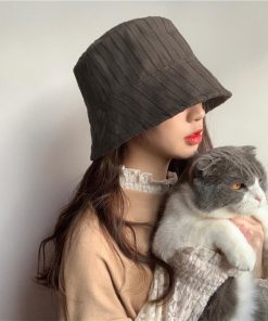 帽子 | サンバイザー レディース 韓国風 無地 バケットハット 両面着 ハット ヴィンテージ ぼうし コットン キャップ