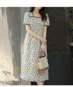マキシ | ワンピース レディース 40代 キレイめ マキシワンピース 春夏 半袖ワンピース オシャレ結婚式ドレス お出かけ 30代 韓国ファッション 50代 上品 花柄 通勤通学
