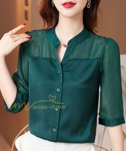 ｔシャツ・カットソー | Tシャツ レディース 7分袖 七分袖 カジュアル おしゃれ 女性用 シンプル 無地 ブラック ブラウス 通勤 フェミニン 20代30代40代50代 シフォンシャツ エレガント