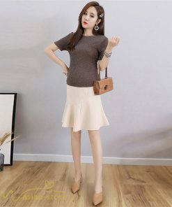 スカート | マタニティ韓国風 レディース マタニティウェア おしゃれ ゆったり 着痩せ 産前 マタニティウェア 膝丈 お出かけ 上品 サマー 夏服