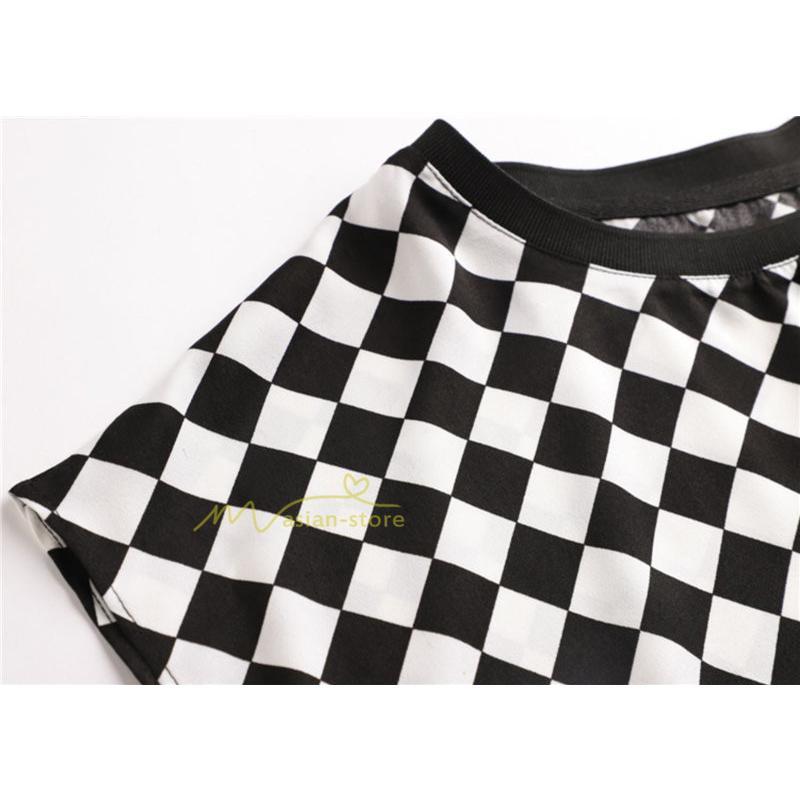 tシャツ・カットソー | Tシャツ トップス レディース 白トップス 40代 春夏 上品 半袖Tシャツ ブラウス カジュアル 韓国風 通勤 50代 ゆったりTシャツ カットソー 30代 チェック柄 OL