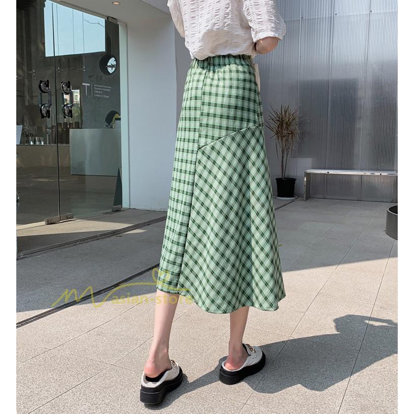 スカート | ボトムス レディース きれいめ 40代 30代 春秋 ロング丈 おしゃれ カジュアル 無地 通勤 OL 韓国風 チェック柄 通学 リゾート 着痩せ 20代 お出かけ