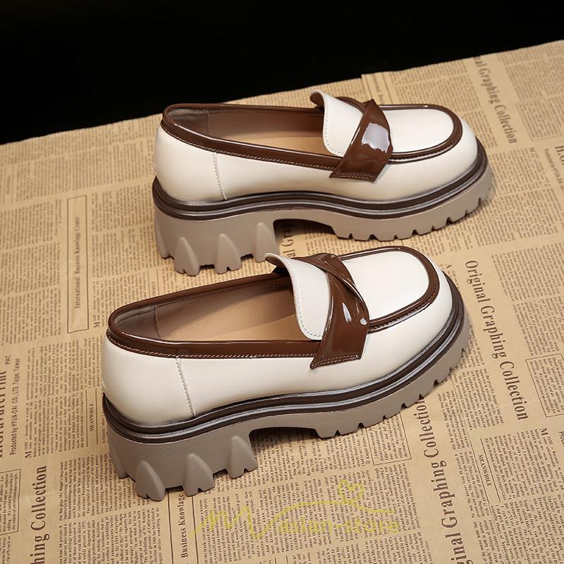 ローファー | 厚底 靴 オフィス 学生 通勤 通学 カジュアル パンプス 太ヒール 春 夏 秋 冬 学生靴 送料無料 コンフォート 学校 フォーマル 疲れにくい 痛くない