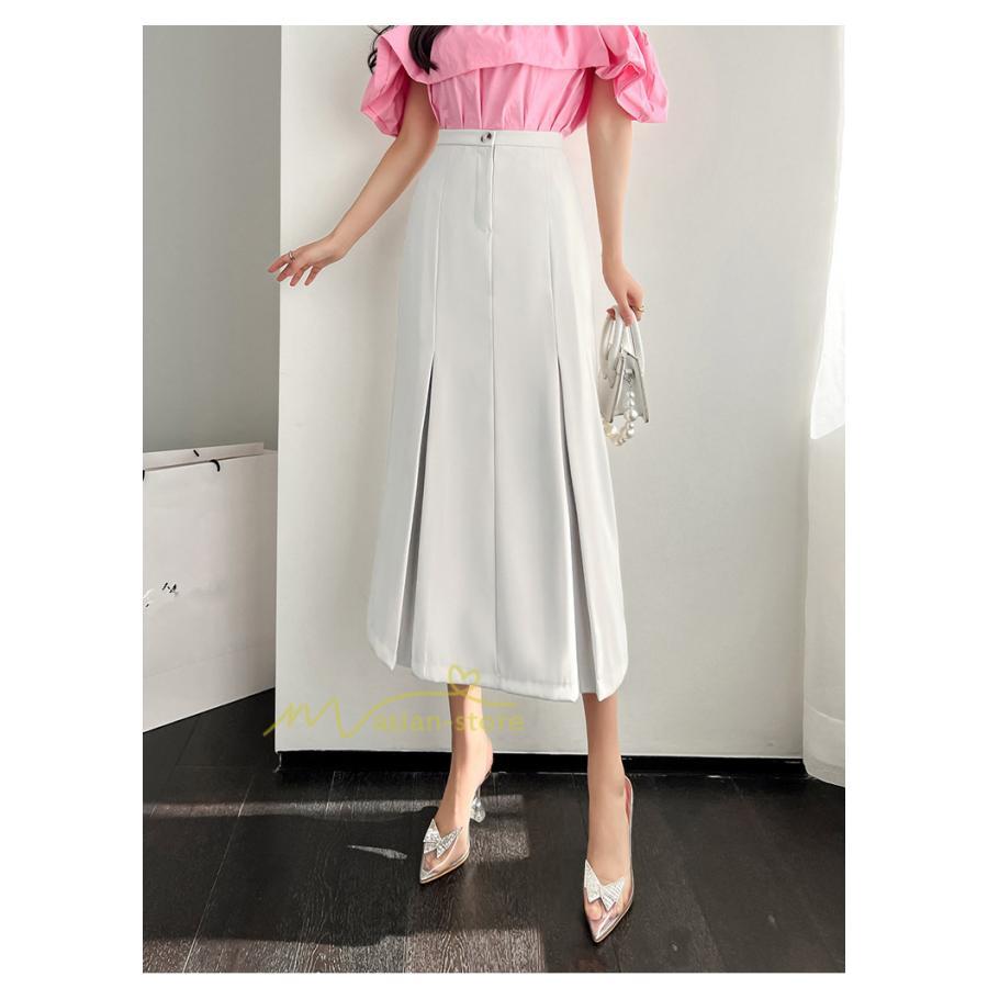 スカート | ボトムス レディース きれいめ 春夏 タイトおしゃれ フォーマル 通勤 プリーツ20代30代40代 着痩せ 韓国風 カジュアル 20代30代40代