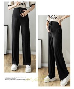 パンツ レギンス | 夏マタニティパンツ ワイドパンツ 涼感 ひんやり ウエストゴム 産前産後 妊婦 妊娠 無地 お腹包む 柔らか 夏パンツ 落ち感 マタニティ ママ ゆったり