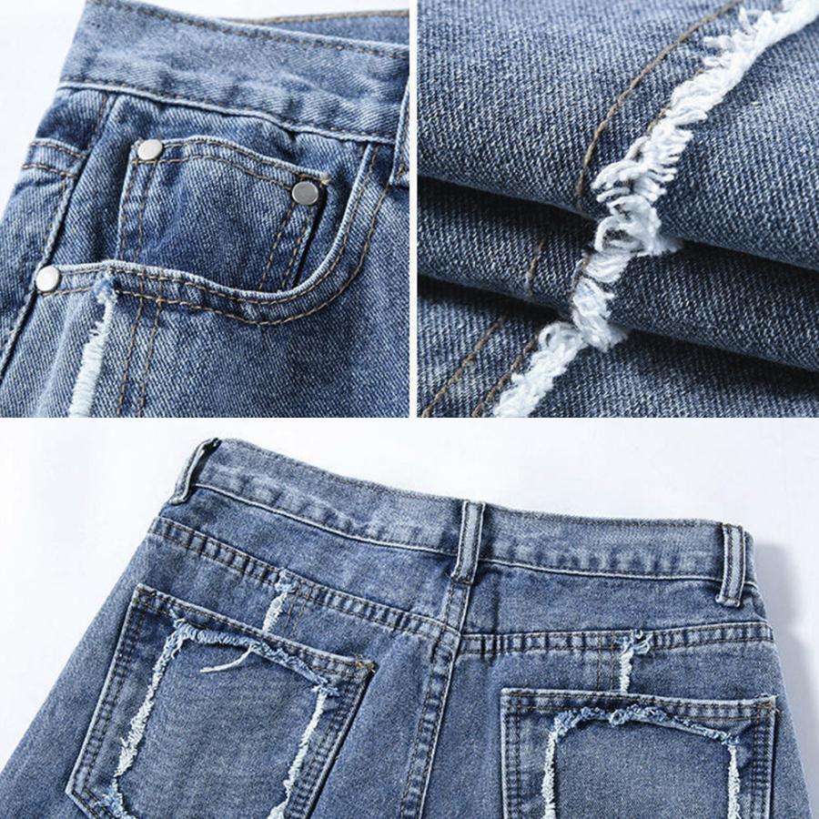 デニム | ワイドパンツ ハイウエスト 脚長